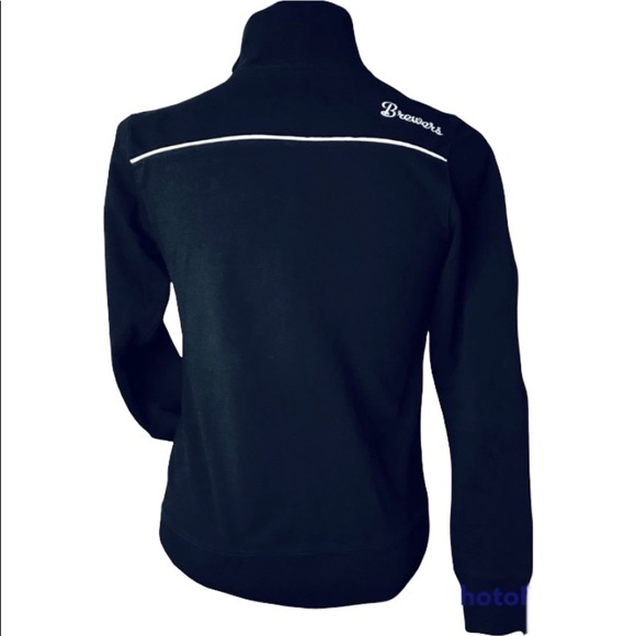 Forty Seven Brand Milwaukee Brewers MLB cotton licensed stadium jacket black M - Picture 3 of 7